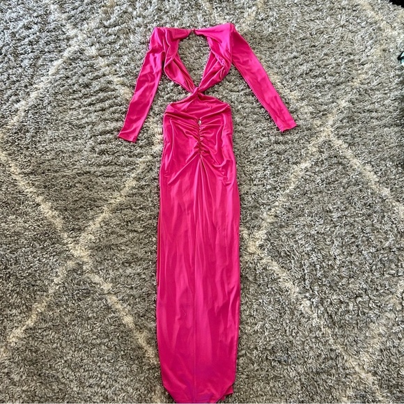 Nookie Jewel Cut Out Gown in Neon Pink‎ sz XS - Picture 4 of 4